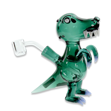 6 IN DINOSAUR SHAPE MINI GLASS WATER PIPE